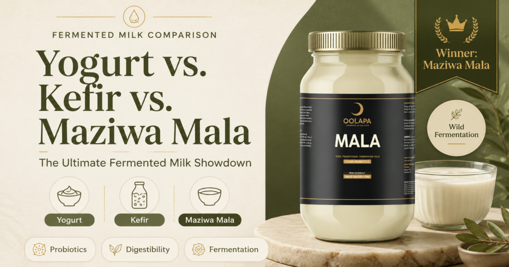 Yogurt vs Kefir vs Maziwa Mala