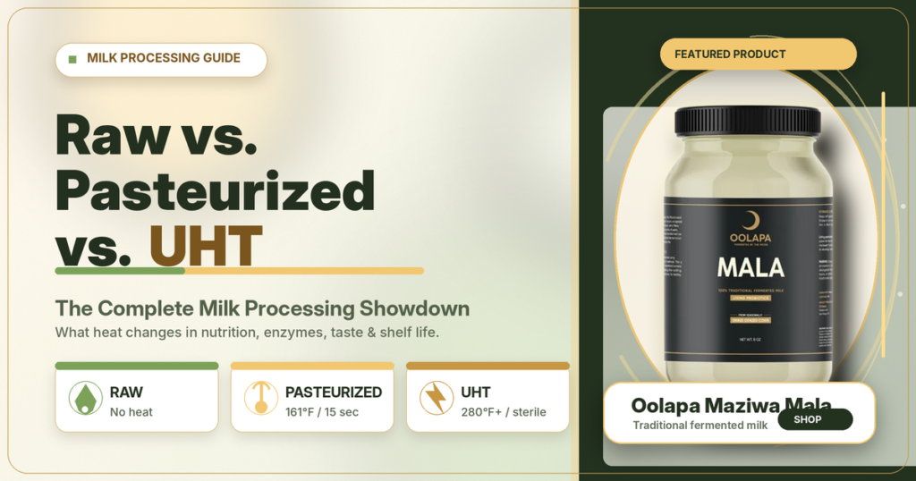 Raw vs. Pasteurized vs. UHT Milk