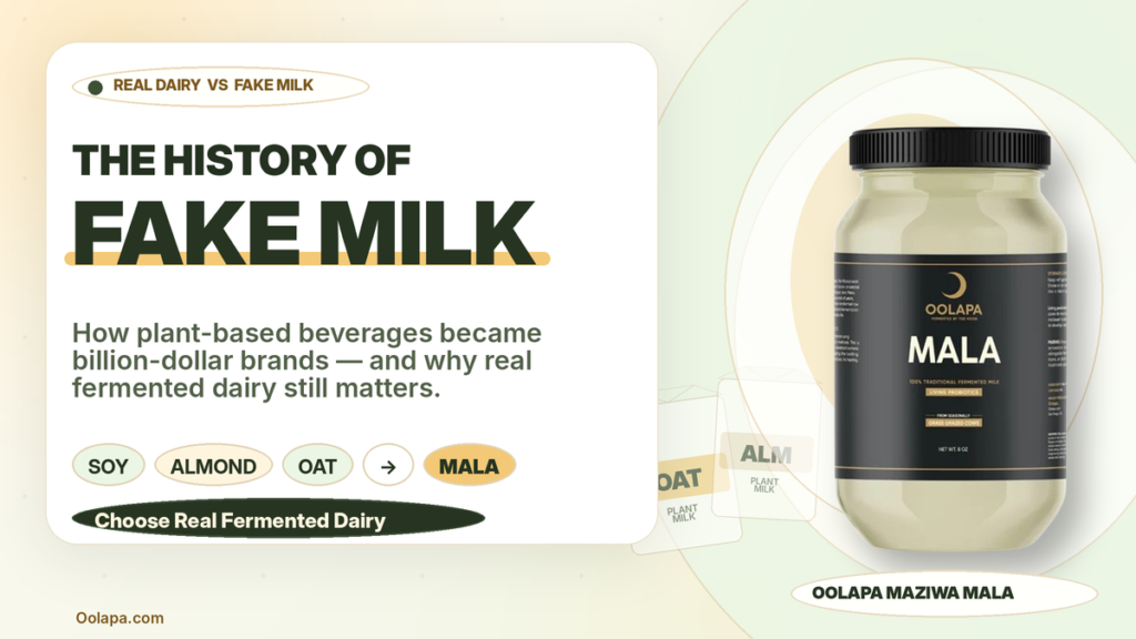 The History of Fake Milk